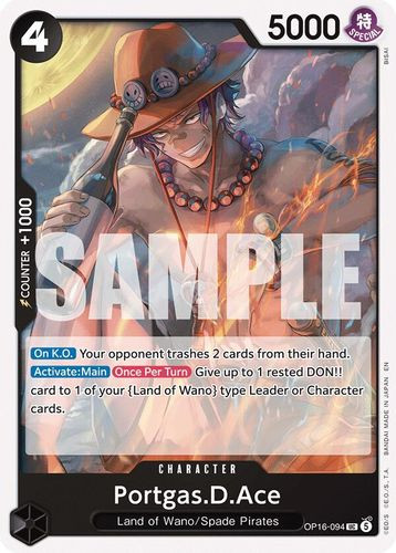 [OP16-094](UC) Portgas.D.Ace