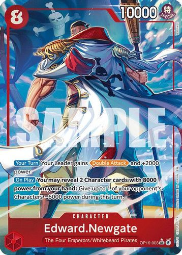 [OP16-003](SR) Edward.Newgate (Alternate Art) (Foil)