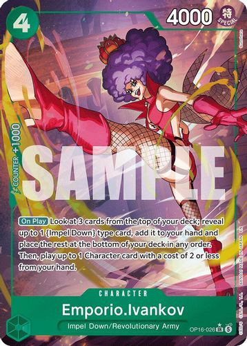 [OP16-026](SR) Emporio.Ivankov (Alternate Art) (Foil)