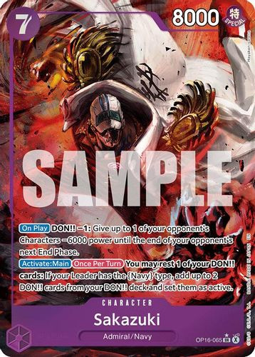 [OP16-065](SR) Sakazuki (Alternate Art) (Foil)