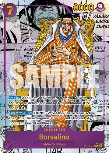 [OP16-073](R) Borsalino (Manga Alternate Art) (Foil)