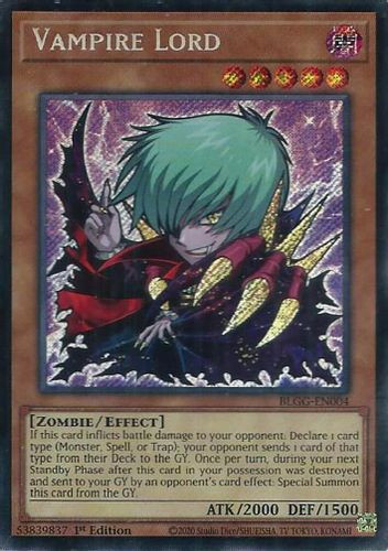 [BLGG-EN004] Vampire Lord (Secret Rare)<1st>