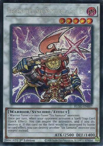 [BLGG-EN007] Legendary Six Samurai - Shi En (Secret Rare)<1st>