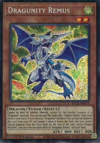 [BLGG-EN076] Dragunity Remus (Secret Rare)<1st>