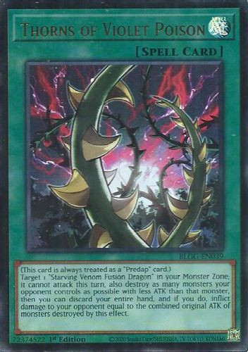 [BLGG-EN039] Thorns of Violet Poison (Ultra Rare)<1st>