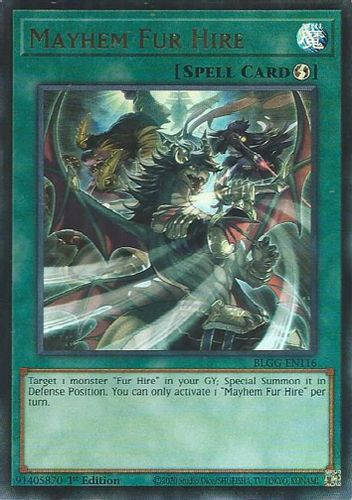[BLGG-EN116] Mayhem Fur Hire (Ultra Rare)<1st>