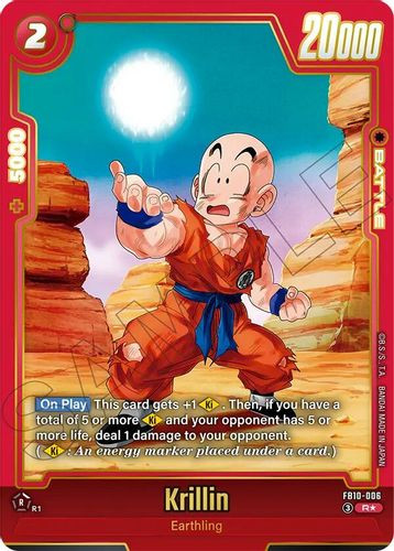[FB10-006](R) Krillin (1 Star Alt Art) (Foil)