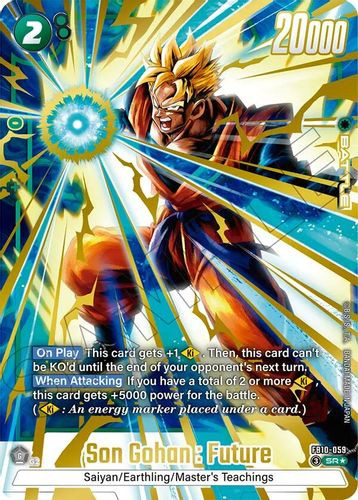[FB10-059](SR) Son Gohan : Future (1 Star Alt Art) (Foil)