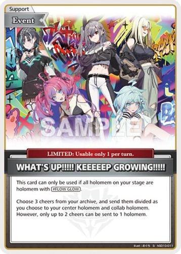 [hSD10-011](S) WHAT'S UP!!!!! KEEEEEP GROWING!!!!! (HBP06 ver.) {Foil}