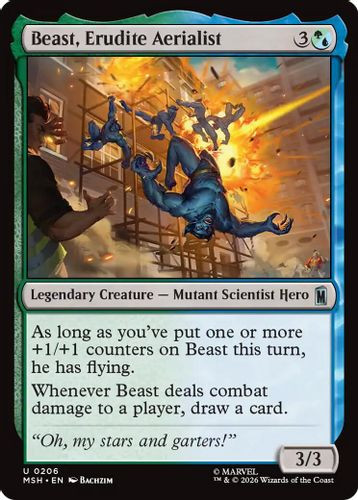 [MSH-0206](U) Beast, Erudite Aerialist
