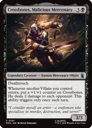 [MSH-0091](U) Crossbones, Malicious Mercenary (Foil)
