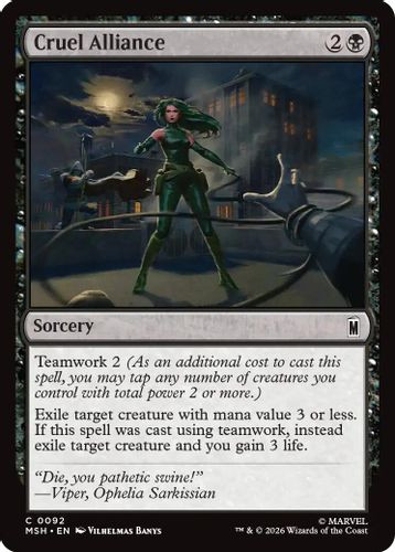[MSH-0092](C) Cruel Alliance (Foil)