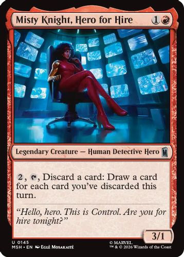 [MSH-0145](U) Misty Knight, Hero for Hire (Foil)