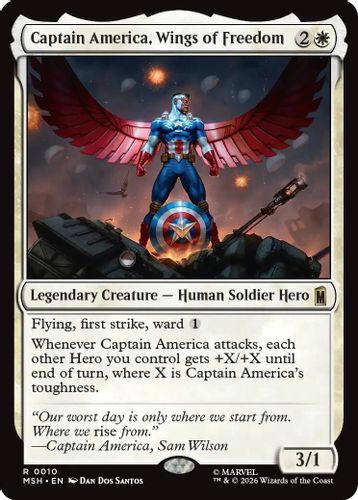 [MSH-0010](R) Captain America, Wings of Freedom
