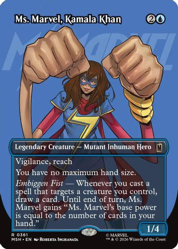 [MSH-0361](R) Ms. Marvel, Kamala Khan (Borderless)