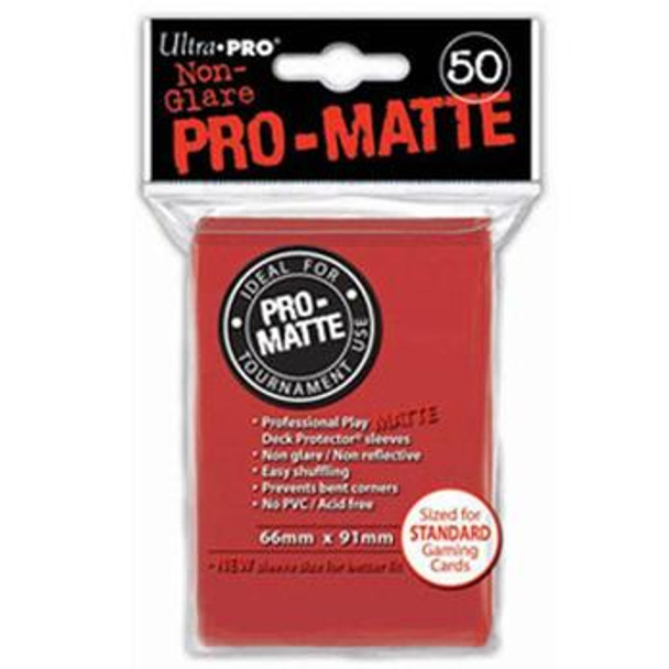 Ultra Pro - Pro Matte Red Deck Protectors (50pkt)