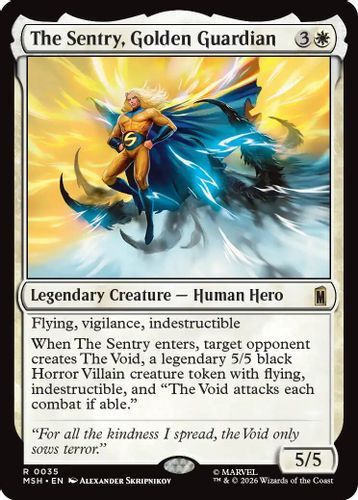 [MSH-0035](R) The Sentry, Golden Guardian (Foil)