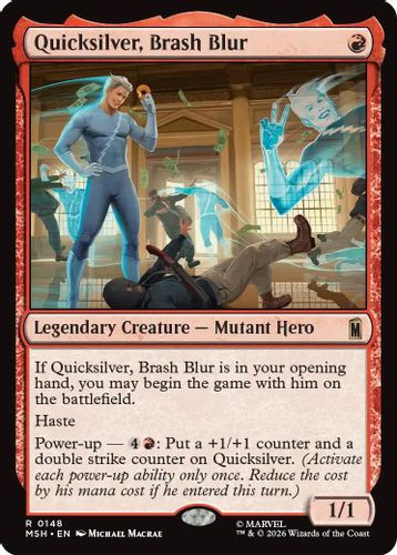 [MSH-0148](R) Quicksilver, Brash Blur (Foil)