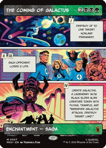 [MSH-0307](M) The Coming Of Galactus (Borderless) (Foil)