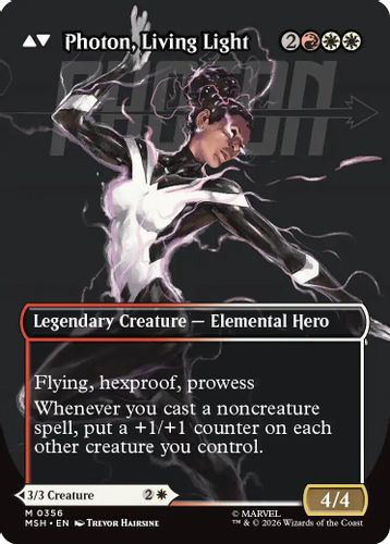 [MSH-0356](M) Monica Rambeau // Photon, Living Light (Borderless) (Foil)