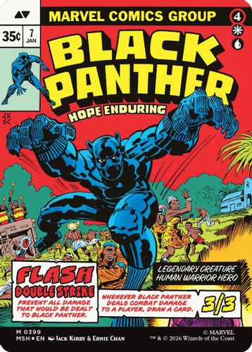 [MSH-0399](M) King T'Challa // Black Panther, Hope Enduring (Borderless) (Foil)