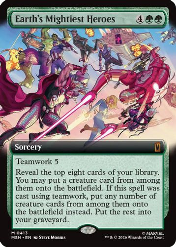 [MSH-0413](M) Earth's Mightiest Heroes (Extended Art) (Foil)