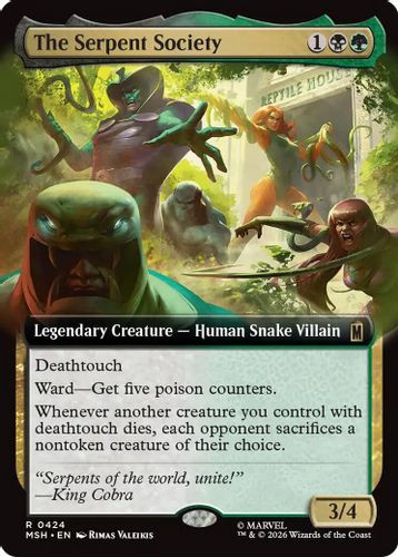 [MSH-0424](R) The Serpent Society (Extended Art) (Foil)
