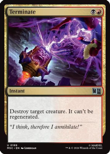 [MSC-0189](U) Terminate