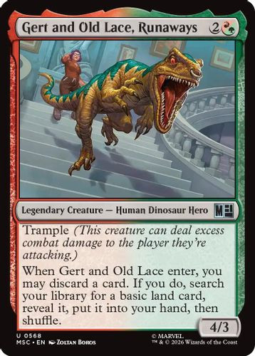[MSC-0568](U) Gert and Old Lace, Runaways