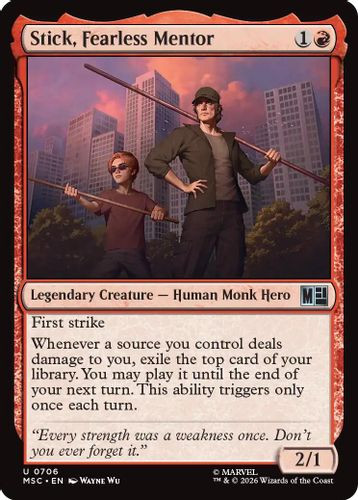 [MSC-0706](U) Stick, Fearless Mentor