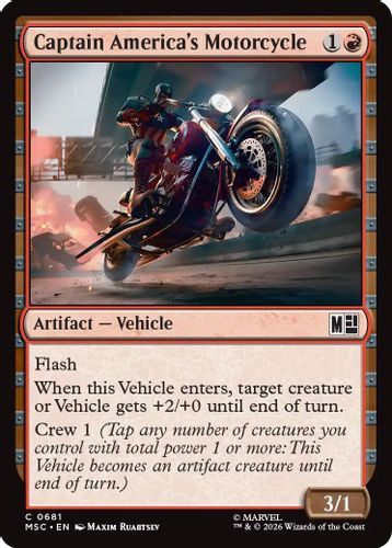[MSC-0681](C) Captain America's Motorcycle (Foil)