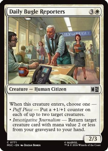 [MSC-0771](C) Daily Bugle Reporters (Foil)
