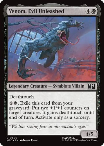 [MSC-0800](C) Venom, Evil Unleashed (Foil)