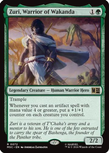 [MSC-0072](R) Zuri, Warrior of Wakanda