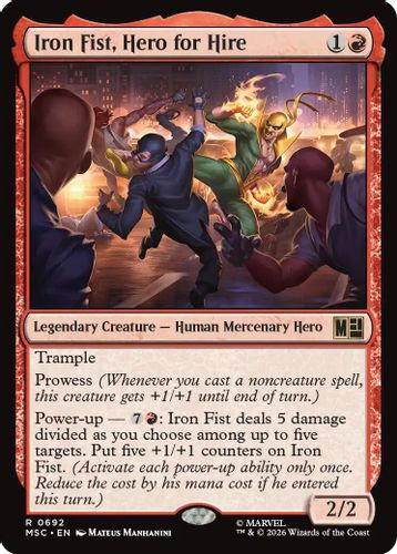 [MSC-0692](R) Iron Fist, Hero for Hire