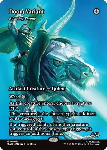 [MAR-0099](M) Doom Variant - Roaming Throne (Borderless) (Foil)