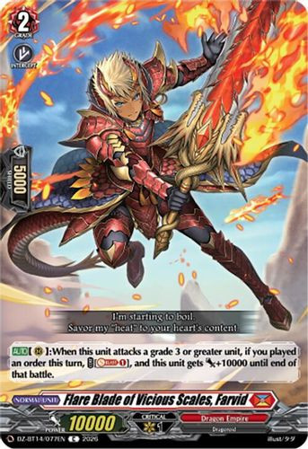 [DZ-BT14/077EN](C) Flare Blade of Vicious Scales, Farvid
