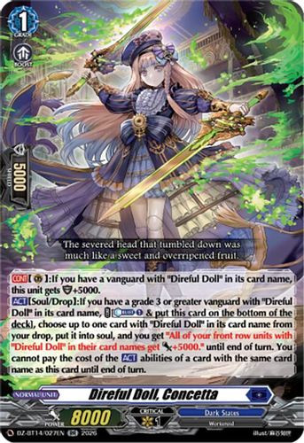 [DZ-BT14/027EN](RR) Direful Doll, Concetta