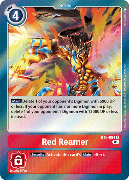 BT06-094R Red Reamer (Prerelease Stamp) (Foil)