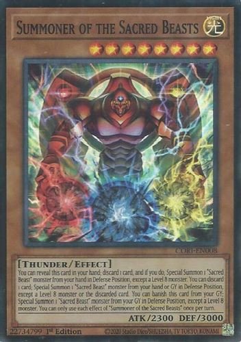 [CORI-EN008] Summoner of the Sacred Beasts (Super Rare)<1st>