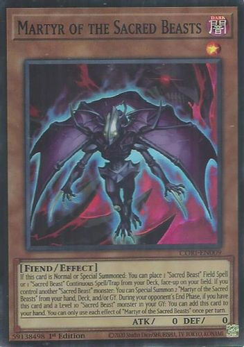 [CORI-EN009] Martyr of the Sacred Beasts (Super Rare)<1st>