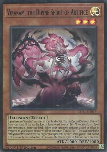 [CORI-EN017] Virakam, the Divine Spirit of Artifice (Super Rare)<1st>