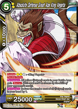 BT03-092R Absolute Defense Great Ape King Vegeta