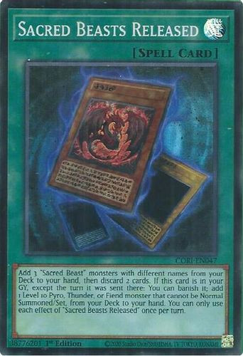 [CORI-EN047] Sacred Beasts Released (Super Rare)<1st>