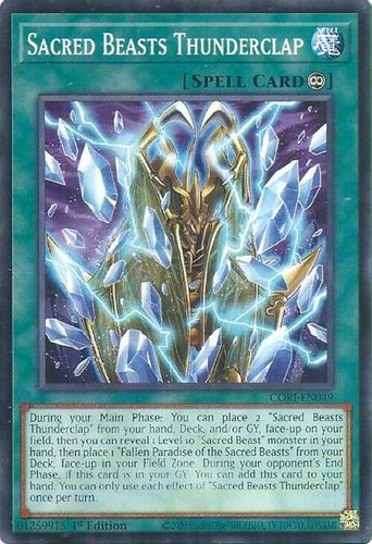 [CORI-EN049] Sacred Beasts Thunderclap (Common)<1st>