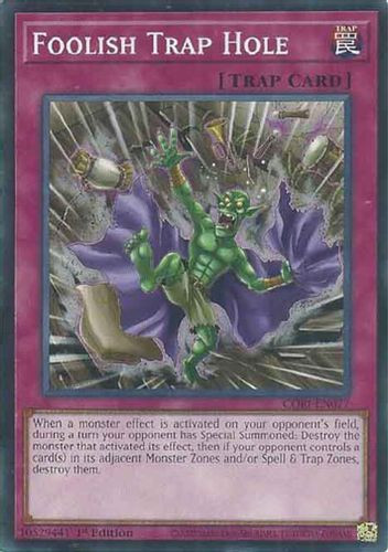 [CORI-EN077] Foolish Trap Hole (Common)<1st>