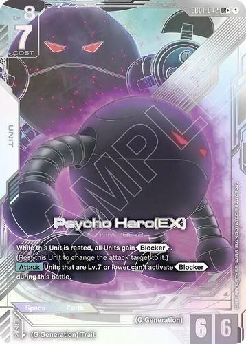 [EB01-042](LR+) Psycho Haro (EX) {Alt Art} {Foil}