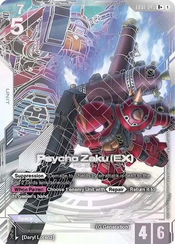 [EB01-045](R+) Psycho Zaku (EX) {Alt Art} {Foil}