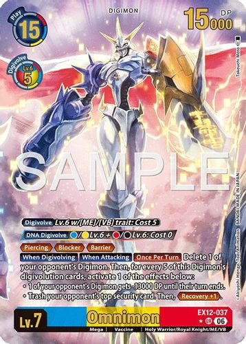 [EX12-037](UR) Omnimon (1 Star Alternate Art) (Foil)