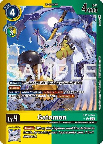[EX12-042](C) Gatomon (1 Star Color Frame) (Foil)